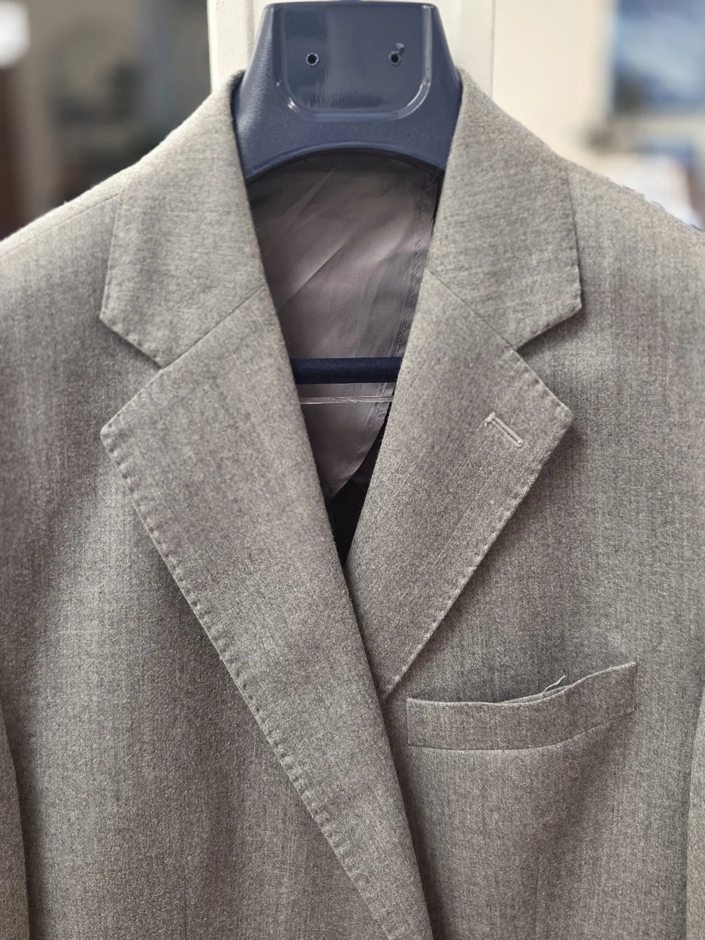 Vince Men's Drago 14.5 Micron Wool Light Gray Italian Sport Coat Blazer (42R)